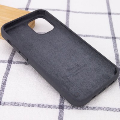 Чохол Silicone Case Full Protective (AA) для Apple iPhone 12 Pro Max (6.7") Сірий / Dark Grey