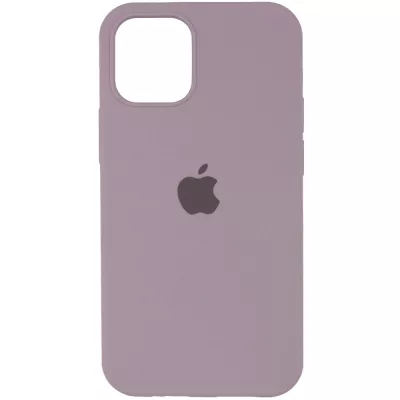 Чохол Silicone Case Full Protective (AA) для Apple iPhone 12 Pro Max (6.7") Сірий / Lavender