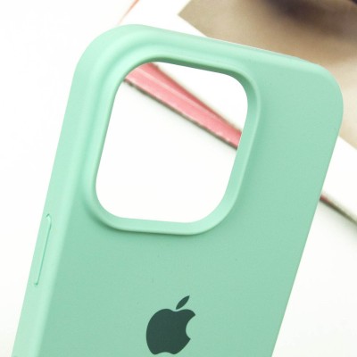 Чохол Silicone Case Full Protective (AA) для Apple iPhone 13 Pro (6.1") Бірюзовий / Turquoise