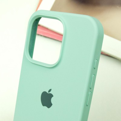 Чохол Silicone Case Full Protective (AA) для Apple iPhone 13 Pro (6.1") Бірюзовий / Turquoise