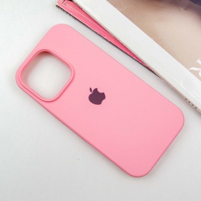 Чохол Silicone Case Full Protective (AA) для Apple iPhone 13 Pro (6.1") Рожевий / Light pink
