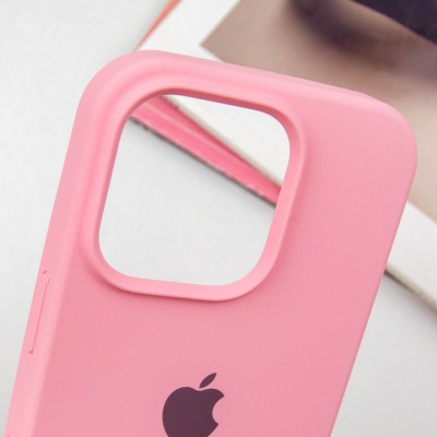 Чохол Silicone Case Full Protective (AA) для Apple iPhone 13 Pro (6.1") Рожевий / Light pink