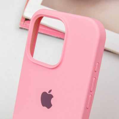 Чохол Silicone Case Full Protective (AA) для Apple iPhone 13 Pro (6.1") Рожевий / Light pink