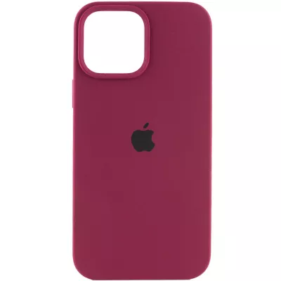 Чохол Silicone Case Full Protective (AA) для Apple iPhone 13 Pro Max (6.7") Бордовий / Maroon