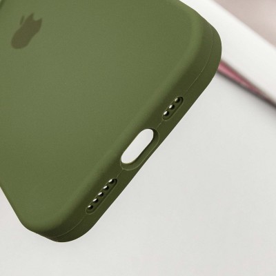 Чохол Silicone Case Full Protective (AA) для Apple iPhone 13 Pro Max (6.7") Зелений / Dark Olive