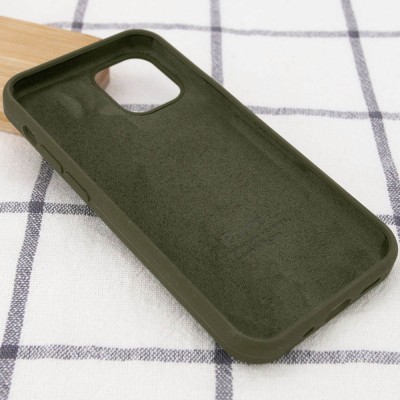 Чохол Silicone Case Full Protective (AA) для Apple iPhone 14 Plus (6.7") Зелений / Dark Olive