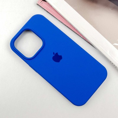 Чохол Silicone Case Full Protective (AA) для Apple iPhone 14 Pro Max (6.7") Синій / Capri Blue