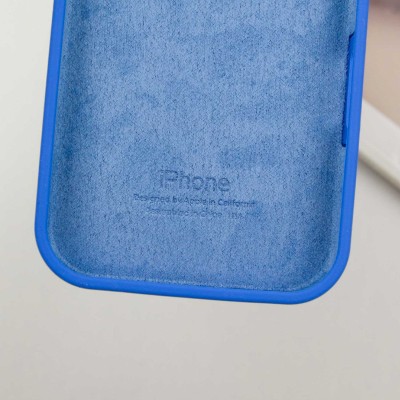 Чохол Silicone Case Full Protective (AA) для Apple iPhone 14 Pro Max (6.7") Синій / Capri Blue