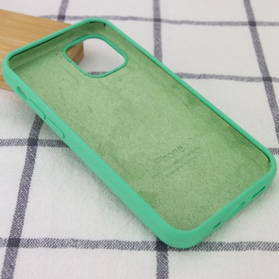 Чохол Silicone Case Full Protective (AA) для Apple iPhone 15 (6.1") Зелений / Spearmint