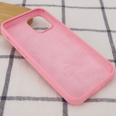 Чохол Silicone Case Full Protective (AA) для Apple iPhone 15 (6.1") Рожевий / Light pink