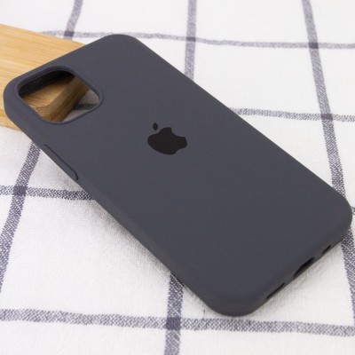 Чохол Silicone Case Full Protective (AA) для Apple iPhone 15 (6.1") Сірий / Dark Grey
