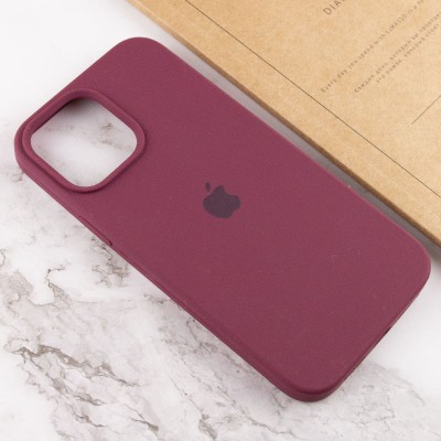Чохол Silicone Case Full Protective (AA) для Apple iPhone 15 Plus (6.7") Бордовий / Plum