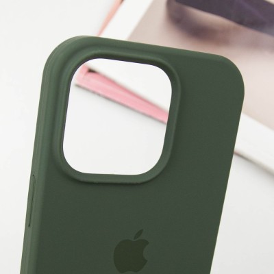Чохол Silicone Case Full Protective (AA) для Apple iPhone 15 Pro (6.1") Зелений / Cyprus Green Чохол Silicone Case Full Protective (AA) для Apple iPhone 15 Pro (6.1") Зелений / Cyprus Green