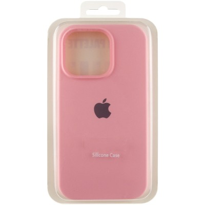 Чохол Silicone Case Full Protective (AA) для Apple iPhone 15 Pro (6.1") Рожевий / Light pink