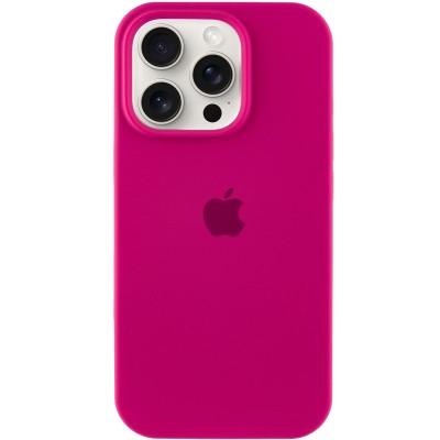 Чохол Silicone Case Full Protective (AA) для Apple iPhone 15 Pro (6.1") Червоний / Rose Red