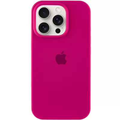 Чохол Silicone Case Full Protective (AA) для Apple iPhone 15 Pro (6.1") Червоний / Rose Red