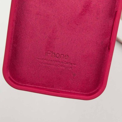 Чохол Silicone Case Full Protective (AA) для Apple iPhone 15 Pro (6.1") Червоний / Rose Red