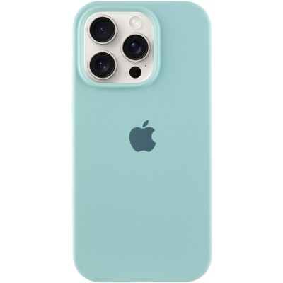 Чохол Silicone Case Full Protective (AA) для Apple iPhone 15 Pro Max (6.7") Бірюзовий / Beryl