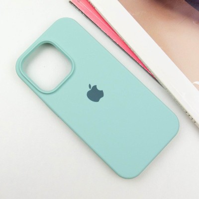 Чохол Silicone Case Full Protective (AA) для Apple iPhone 15 Pro Max (6.7") Бірюзовий / Beryl