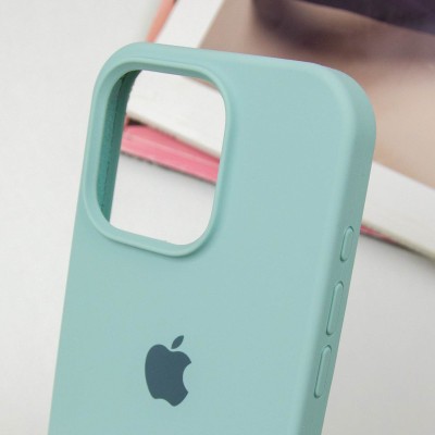 Чохол Silicone Case Full Protective (AA) для Apple iPhone 15 Pro Max (6.7") Бірюзовий / Beryl