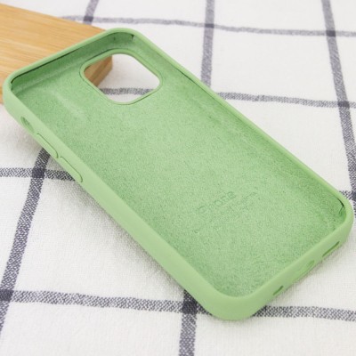 Чохол Silicone Case Full Protective (AA) для Apple iPhone 15 Pro Max (6.7") М'ятний / Mint