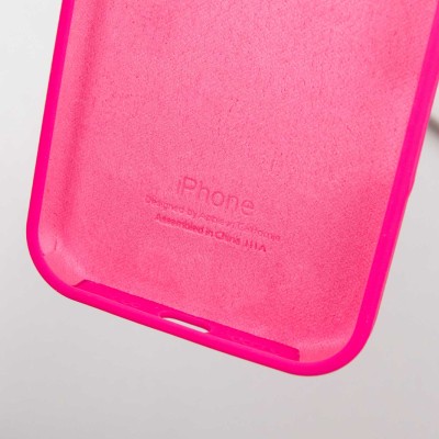 Чохол Silicone Case Full Protective (AA) для Apple iPhone 15 Pro Max (6.7") Рожевий / Barbie pink