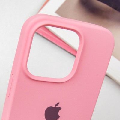 Чохол Silicone Case Full Protective (AA) для Apple iPhone 15 Pro Max (6.7") Рожевий / Light pink