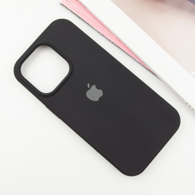 Чохол Silicone Case Full Protective (AA) для Apple iPhone 15 Pro Max (6.7") Чорний / Black