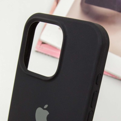 Чохол Silicone Case Full Protective (AA) для Apple iPhone 15 Pro Max (6.7") Чорний / Black