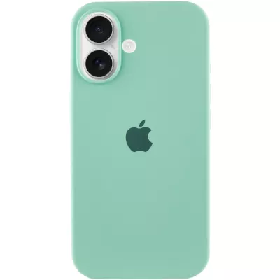 Чохол Silicone Case Full Protective (AA) для Apple iPhone 16 (6.1") Бірюзовий / Turquoise