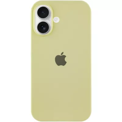 Чохол Silicone Case Full Protective (AA) для Apple iPhone 16 (6.1") Жовтий / Mellow Yellow