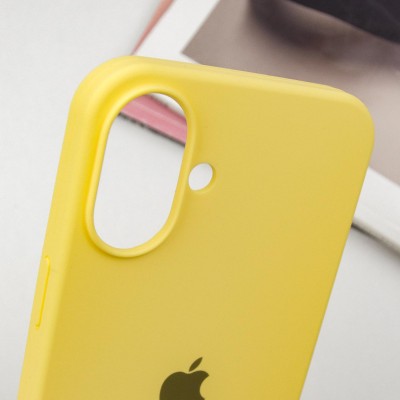 Чохол Silicone Case Full Protective (AA) для Apple iPhone 16 (6.1") Жовтий / Yellow