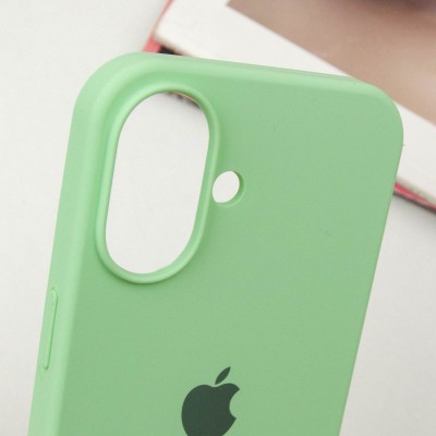 Чохол Silicone Case Full Protective (AA) для Apple iPhone 16 (6.1") Зелений / Pistachio