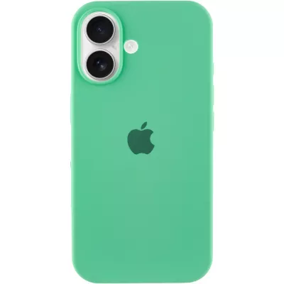 Чохол Silicone Case Full Protective (AA) для Apple iPhone 16 (6.1") Зелений / Spearmint