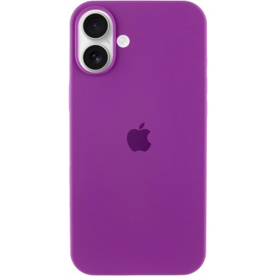 Чохол Silicone Case Full Protective (AA) для Apple iPhone 16 (6.1") Фіолетовий / Grape