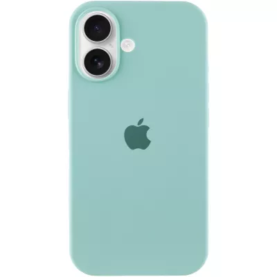 Чохол Silicone Case Full Protective (AA) для Apple iPhone 16 Plus (6.7") Бірюзовий / Beryl