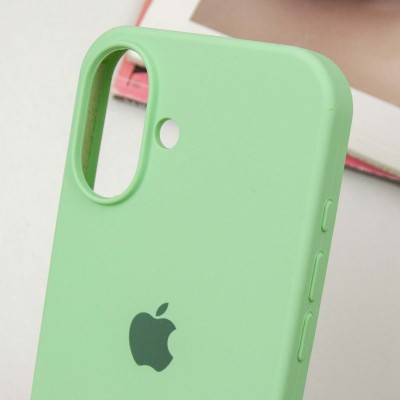 Чохол Silicone Case Full Protective (AA) для Apple iPhone 16 Plus (6.7") Зелений / Pistachio