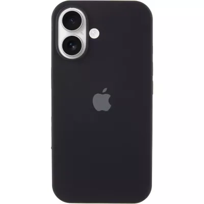 Чохол Silicone Case Full Protective (AA) для Apple iPhone 16 Plus (6.7") Чорний / Black