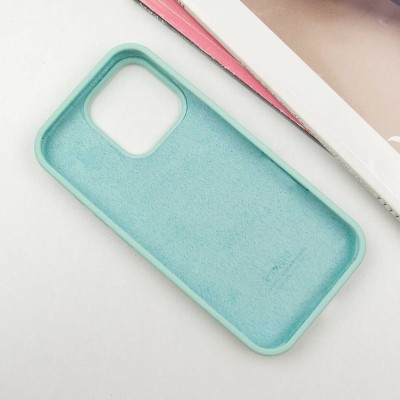 Чохол Silicone Case Full Protective (AA) для Apple iPhone 16 Pro (6.3") Бірюзовий / Turquoise