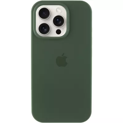 Чохол Silicone Case Full Protective (AA) для Apple iPhone 16 Pro (6.3") Зелений / Cyprus Green