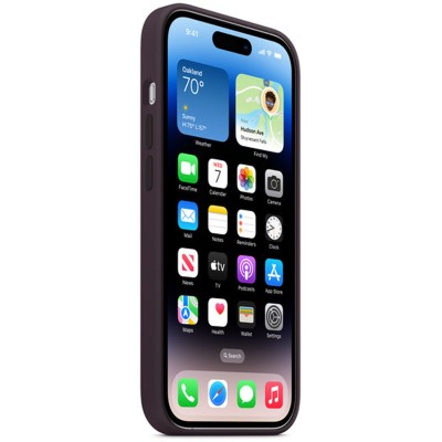 Чохол Silicone Case Full Protective (AA) для Apple iPhone 16 Pro (6.3") Фіолетовий / Elderberry