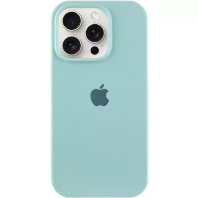 Чохол Silicone Case Full Protective (AA) для Apple iPhone 16 Pro Max (6.9") Бірюзовий / Beryl
