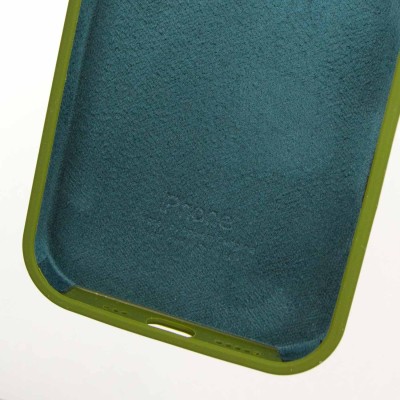 Чохол Silicone Case Full Protective (AA) для Apple iPhone 16 Pro Max (6.9") Зелений / Dark Olive