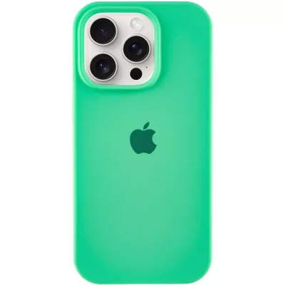 Чохол Silicone Case Full Protective (AA) для Apple iPhone 16 Pro Max (6.9") Зелений / Spearmint