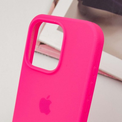 Чохол Silicone Case Full Protective (AA) для Apple iPhone 16 Pro Max (6.9") Рожевий / Barbie pink