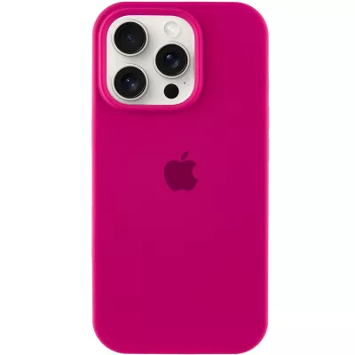 Чохол Silicone Case Full Protective (AA) для Apple iPhone 16 Pro Max (6.9") Червоний / Rose Red