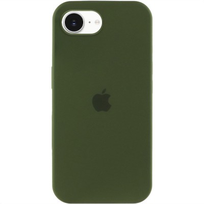 Чохол Silicone Case Full Protective (AA) для Apple iPhone 16e (6.1") Зелений / Dark Olive Чохол Silicone Case Full Protective (AA) для Apple iPhone 16e (6.1") Зелений / Dark Olive