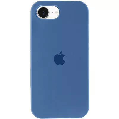 Чохол Silicone Case Full Protective (AA) для Apple iPhone 16e (6.1") Синій / Blue Jay