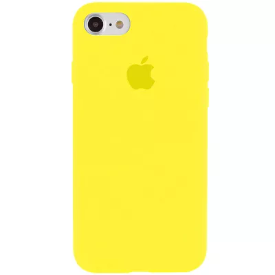 Чохол Silicone Case Full Protective (AA) для Apple iPhone 6/6s (4.7") Жовтий / Neon Yellow