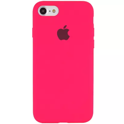 Чохол Silicone Case Full Protective (AA) для Apple iPhone 6/6s (4.7") Рожевий / Barbie pink